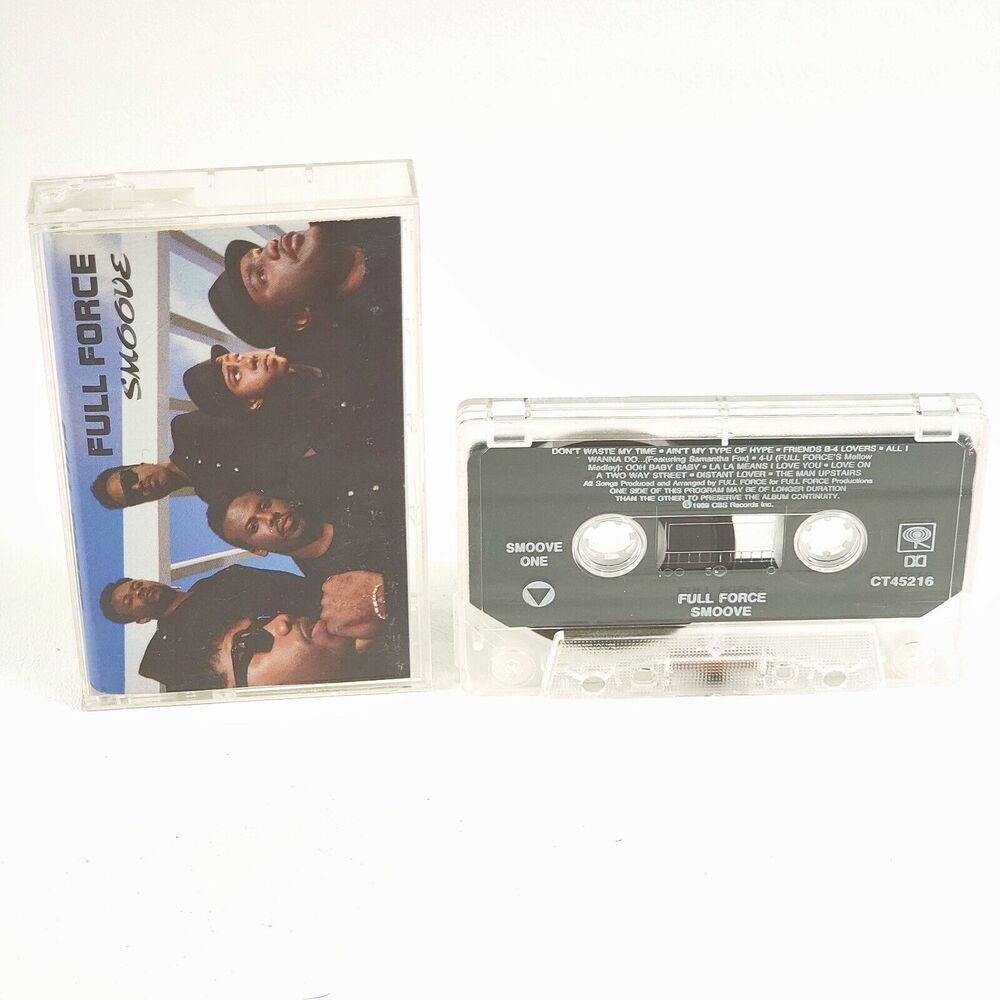 Smoove Full Force 1989‎ CBS Records Old School R&B Hip Hop Cassette Tape CT45216